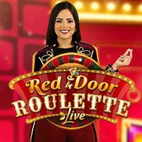 Red Door Roulette online game logo by Evolution on leoncasino-pt.pt